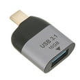 thumbnail image 2 of Adaptador USB 3.1 A Tipo C, Adaptador Estable Tipo C A USB 3.1 aleación De Aluminio Hembra A Macho Ampliamente Utilizado Para Periféricos, 2 of 7