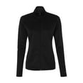 thumbnail image 2 of Women's Double Dry Colorblock Full Zip Jacket, Black/Black - XL, 2 of 3