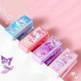 thumbnail image 4 of Sanrios Kuromi Melody Cinnamoroll juego de Mini Grapadora con grapas, carpeta de papel linda, papelería, herramientas de encuadernación de oficina, suministro escolar, 4 of 4