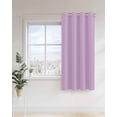 thumbnail image 4 of Solid Light Thermal Insulated Blackout Curtains for Bedroom 96 Length Purple Room Darkening Curtain 1 Panel Grommet Window Curtain Drape for Living Room Nursery Room, 4 of 7