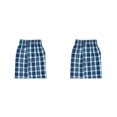 thumbnail image 2 of Guardurnaity Ropa interior de hombre Bóxer tejido Pantalones cortos masculinos Transpirable Suavidad Lavable Ropa de dormir Pantalones de algodón Verde METRO 2piezas, 2 of 6