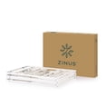 thumbnail image 2 of Zinus 14" White Metal SmartBase Tool-Free Assembly Bed Frame Mattress Foundation, Queen, 2 of 16