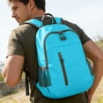 thumbnail image 6 of hulanddfd Backpack Foldable Waterproof Backpack with Front Zipper Pocket 12.6"x16.14"x4.72" Fluorescent Color Daypack for Camping Travel Hiking Gift for men and women, 6 of 6