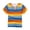 Orange, variant on RTKFRFLM Boys Colorful Striped Tee Short Sleeve Casual Crewneck Cotton Top Orange 6-7 Years