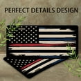 thumbnail image 4 of American Flag Funny Personalized License Plate Rust-proof Stainless Steel Metal License Plate Suitable For Men And Women 12.2" x 6.2", 4 of 7