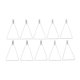 thumbnail image 2 of 10 Aretes de Aro de Triangular Desmontables en Cuelgan Los Hallazgos de Del Colgante, 2 of 8