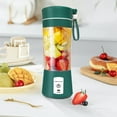 thumbnail image 3 of Mini Juicer Cup, High Speed Rotation Portable Blender  For Travel Blue,Green,Purple, 3 of 8