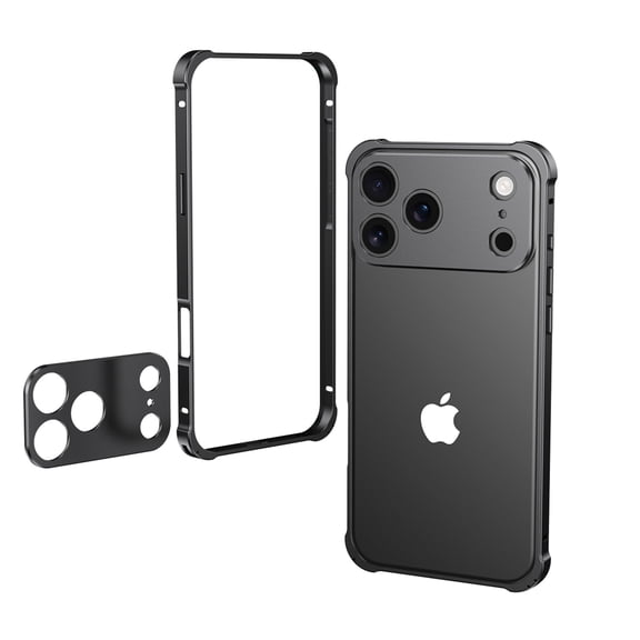 Allytechgroup Slim Frame for iPhone 12 Pro Max Case with Camera Lens Protector, Heat Dissipation Lightweight Rugged Support Wireless Charging Shock-Resistant Bumper for iPhone 12 Pro Max, Black