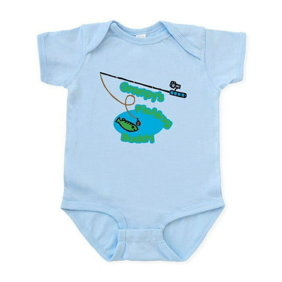 CafePress - Grampy's Fishing Buddy Infant Bodysuit - Baby Light Bodysuit, Size Newborn - 24 Months