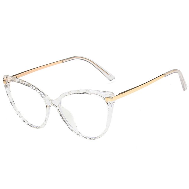 Minnieouse 1 par de gafas de mujer, reemplazo Triangular Universal HD, a prueba de sol, inastillable, adorno decorativo para gafas, blanco Type3 NO3