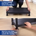 thumbnail image 4 of WORKPRO 4-Tier Plastic Storage Shelf, Black Utility Shelving Unit with Wall Brackets, Tool-Free Assembly for Garage, Laundry Room & Basement, 4 of 8