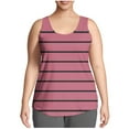 thumbnail image 2 of Bixock Women's Summer Tank Tops Casual Sleeveless Shirts Blouse for Women Stripe Print Round Neck Cami Tank Top Plus Size Summer Casual Wear Shirts, 2 of 6