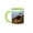 Green/White, variant on 3drose, Crested Caracara, Caracara Cheriway, Perched, 11oz Magic Transforming Mug