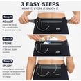 thumbnail image 4 of Sports Waist Pack, Fanny Pack with Zippered Pockets and Adjustable Belt for Running, Hiking, Cycling and Travel, TIKA, 4 of 6
