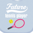 thumbnail image 4 of Inktastic Future Tennis Player Sports Boys or Girls Baby Bib, 4 of 4