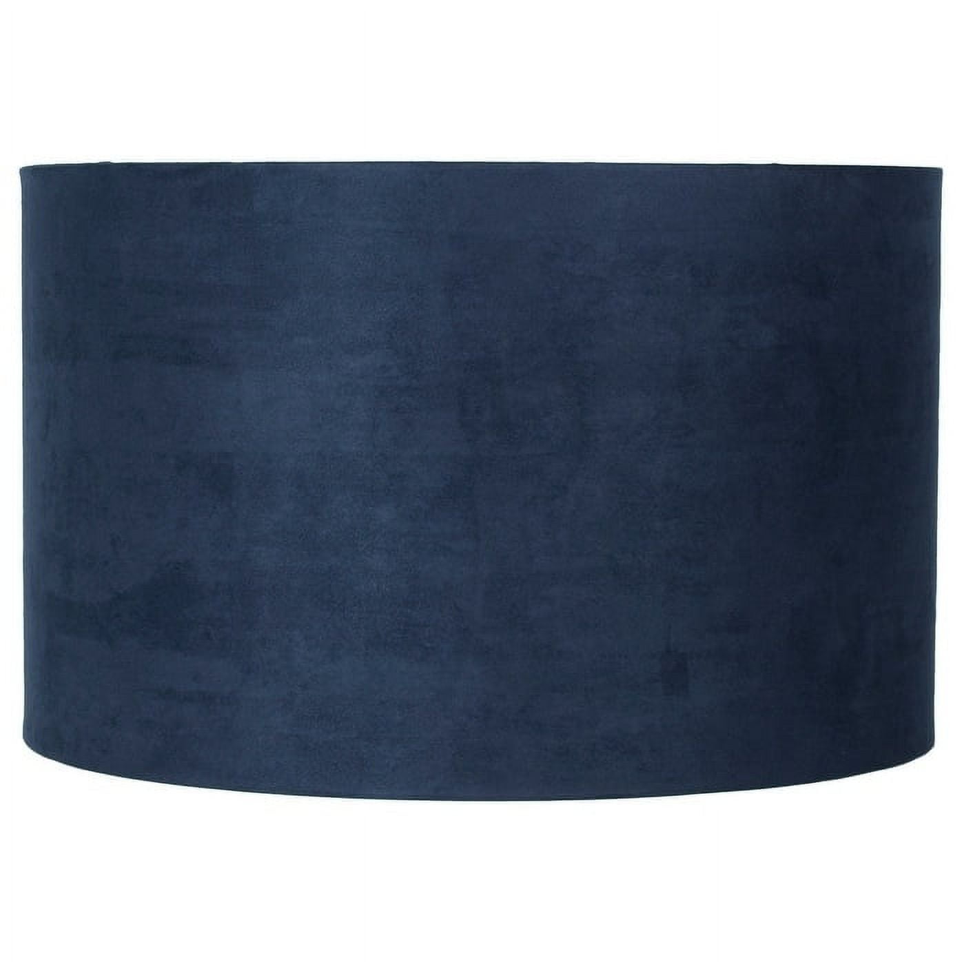 Classic Drum Suede Lamp Shade, Navy Blue, 8" to 16" Bottom Size 12"