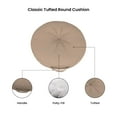 thumbnail image 3 of Covers & All Indoor/Outdoor Floor Pillow, 22 Inch Circular Cushion Cover with Insert, 3 of 8