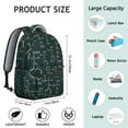 thumbnail image 4 of Mathematics Math Students Backpack Scientific Formula Science Classroom School Bag with Chemistry Biology Physics Design, Durable and Comfortable, 4 of 5