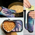 thumbnail image 5 of Yayeee Oven Mitts and Pot Holder Set of 2 Heat Resistant Kitchen Gloves Baking Hot Pad, Astronaut Pattern, 5 of 5