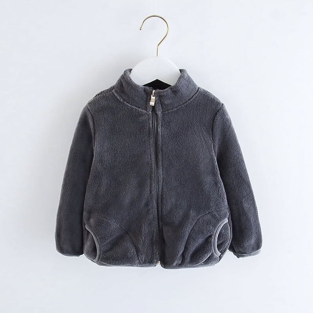 Chaqueta de terciopelo para niños Ropa para bebés Ropa para niños Ropa de estilo occidental Ropa de invierno para niñas Top de franela gruesa