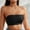 Black-*, variant on Strapless Bandeau Bra for Women Seamless Everyday Comfy Yoga Essential Slightly Lift Up Non-Slip Silicone No-Padding Black