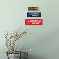 thumbnail image 4 of Basic General Waste Sign (Black) - Small, 4 of 5