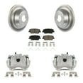thumbnail image 1 of Transit Auto Rear Disc Brake Caliper Coated Rotors and Ceramic Pads Kit for Car 2014-2015 Kia Sorento with Red Painted Calipers KCG-100308C, 1 of 11