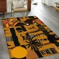 thumbnail image 3 of Area Rugs for Living Room 4x6 Ft, Black African Women Non Slip Area Rugs for Kitchen Bedroom Entryway, Boho Brown Elephant Giraffe Ethnic Washable Carpet Runner Rug Floor Mats for Bedroom Home Decor, 3 of 9