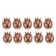 thumbnail image 1 of 10 Unids de Colgantes Cabeza de León Puede Usar  Colgante de Collar, Material Aleación Rose Golden Macarena Colgantes de cabeza de león, 1 of 8