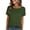 Army Green, variant on Dvprdro Womens Short Sleeve Crewneck T Shirts Solid Color Casual Basic Tees Summer Tops