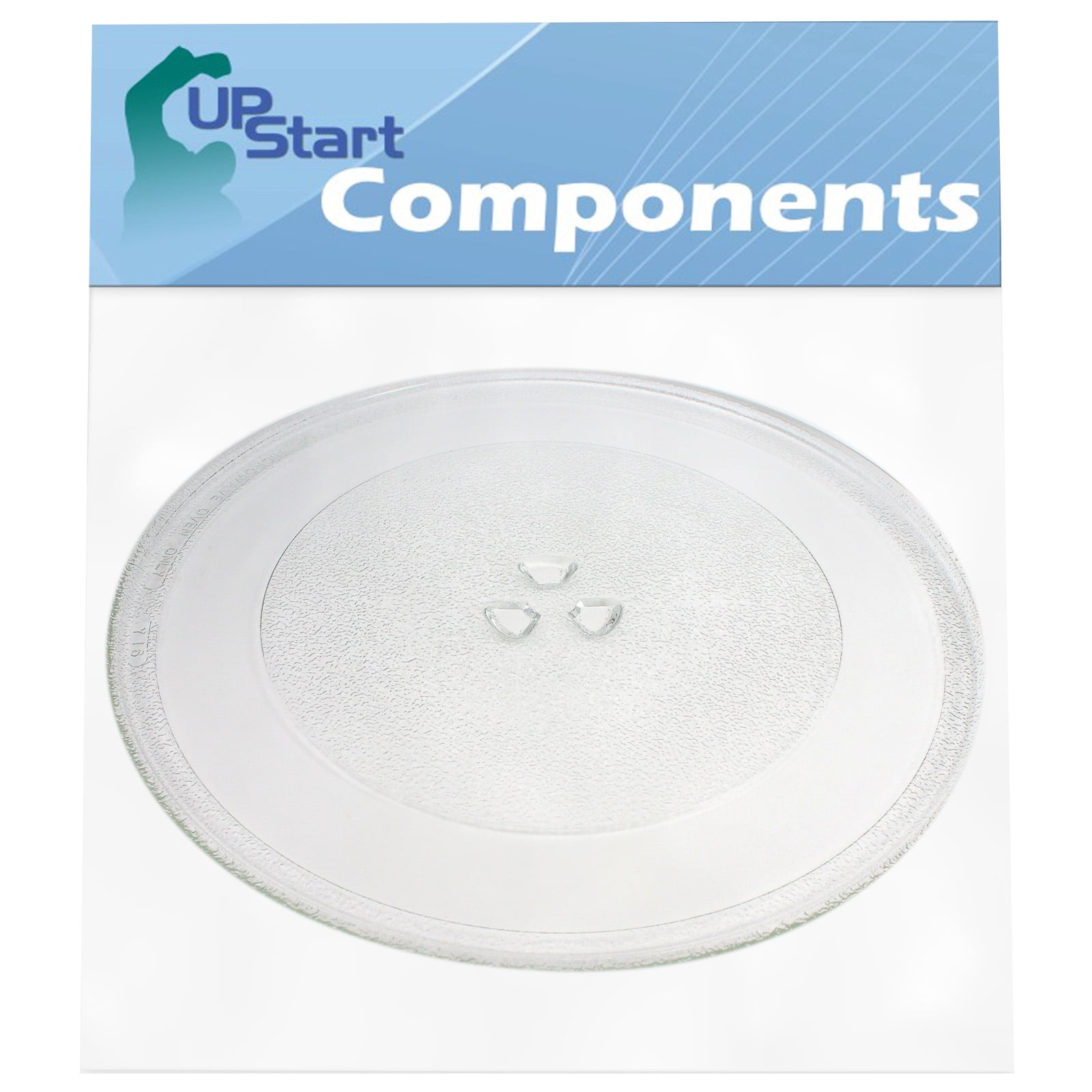 255 mm Universal Microwave Turntable Glass Plate with 3 Fixtures 