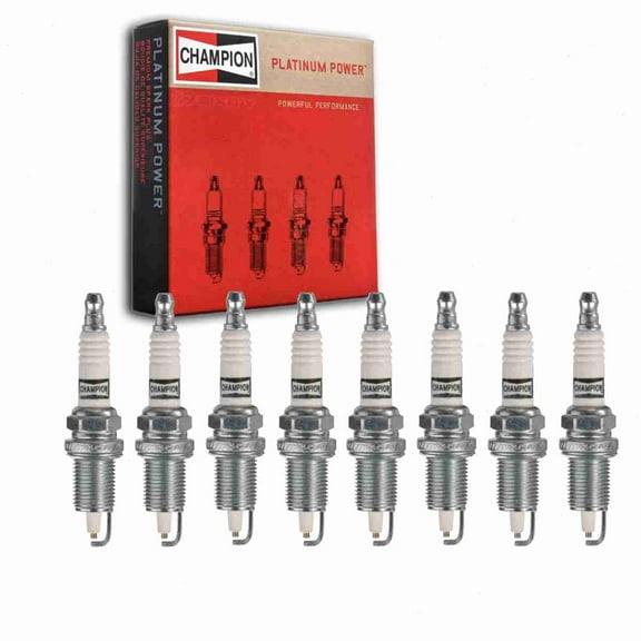 8 pc Champion 3412 Platinum Spark Plugs for RC10PEC Ignition Wire Secondary