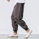 thumbnail image 5 of Ceisia Men's Summer Solid Color Casual Gift Long Pants Elastic Drawstring Waist with Pockets Ankle-Cut Comfortable for Daily Sp ort Outdoor, 5 of 9