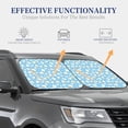 thumbnail image 4 of Balery 2 Piece Blue Popcorn Car Windshield Sun Shade|Foldable Front Windshield Shade for Car Front Window for Most Sedans SUV Truck-Small, 4 of 7