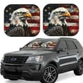 thumbnail image 1 of Fotbe Retro American Eagle A Juego de 2 Piezas de Parasoles para Parabrisas | Bloqueador Solar para Auto | Accesorios Plegables para Protección Solar Interior-Large, 1 of 6