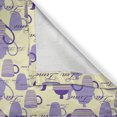 thumbnail image 6 of Ambesonne Tea Party Valance & Curtain, Striped Teapots Cups, 55"x36", Pale Yellow Lavender, 6 of 7
