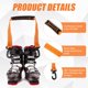 thumbnail image 3 of 4 pcs Ski and Boot Carrier Straps, 20.07x1 Inch Portable Ski Carrier Straps with Anti-Skid Pad and Double-Ended Buckles, Winter, 3 of 5
