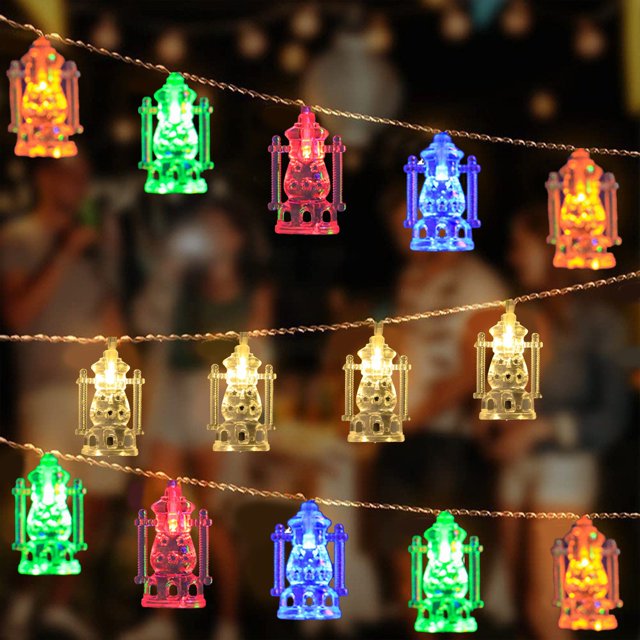 Luces de Aceite Navideñas Xihbxyly Led Arreglo de Luce de Colores para Fiestas Navideñas
