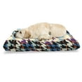 thumbnail image 1 of Art Pet Bed, Abstract Awakening Modernized Classic Houndstooth in Colorful Design Art Illustration, Resistant Pad for Dogs and Cats Cushion with Removable Cover, 24" x 39", Multicolor, by Ambesonne, 1 of 4