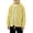 Yellow, variant on Unisex Boys Girls Mock Neck Full Zip Jacket Fleece Raglan Sleeves Solid Sweatshirt Teen Kids Lightweight Athletic Outerwear