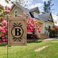 thumbnail image 2 of Anley Classic Monogram Letter B Garden Flag, Double Sided Family Last Name Initial Yard Flags - Personalized Welcome Home Decor - Weather Proof & Double Stitched - 18 x 12.5 Inch, 2 of 5