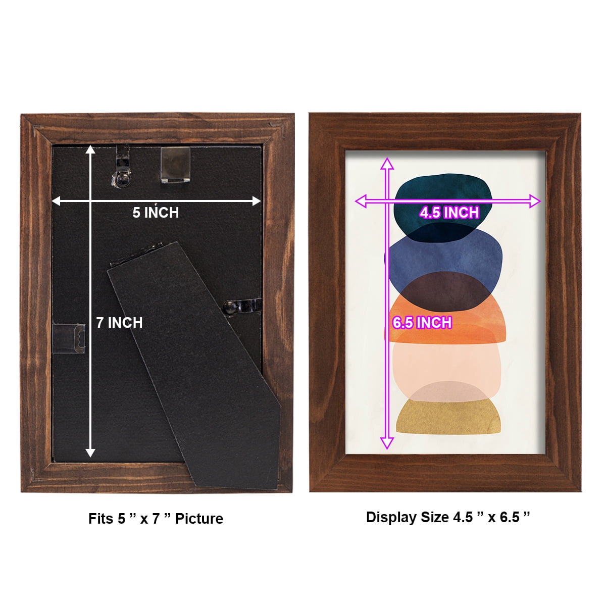 Mod Pods I -Framed Print w/glass-Chestnut
