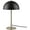 Black, variant on Luna 15" Matte Black Desk Lamp with Matte Brass Accents