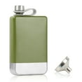 thumbnail image 1 of TOPTIE Gourde de Randonnée Camping pour Boissons, 8 OZ Gourde de Whisky Verte pour Hommes, 1 of 6