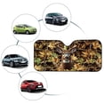 thumbnail image 4 of Xoenoiee Deer Hunting Camo Pattern Car Windshield Sun Shade Foldable Sunshade Front Window Cover with Suction Cups， Sun Visor Protector Accessories for Truck SUV, 4 of 7