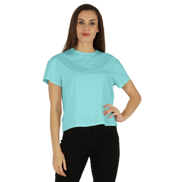 Inkmeso T-Shirt à Manches Courtes pour Femmes Épaules Tombantes Col Rond T-Shirts d'Été Décontractés