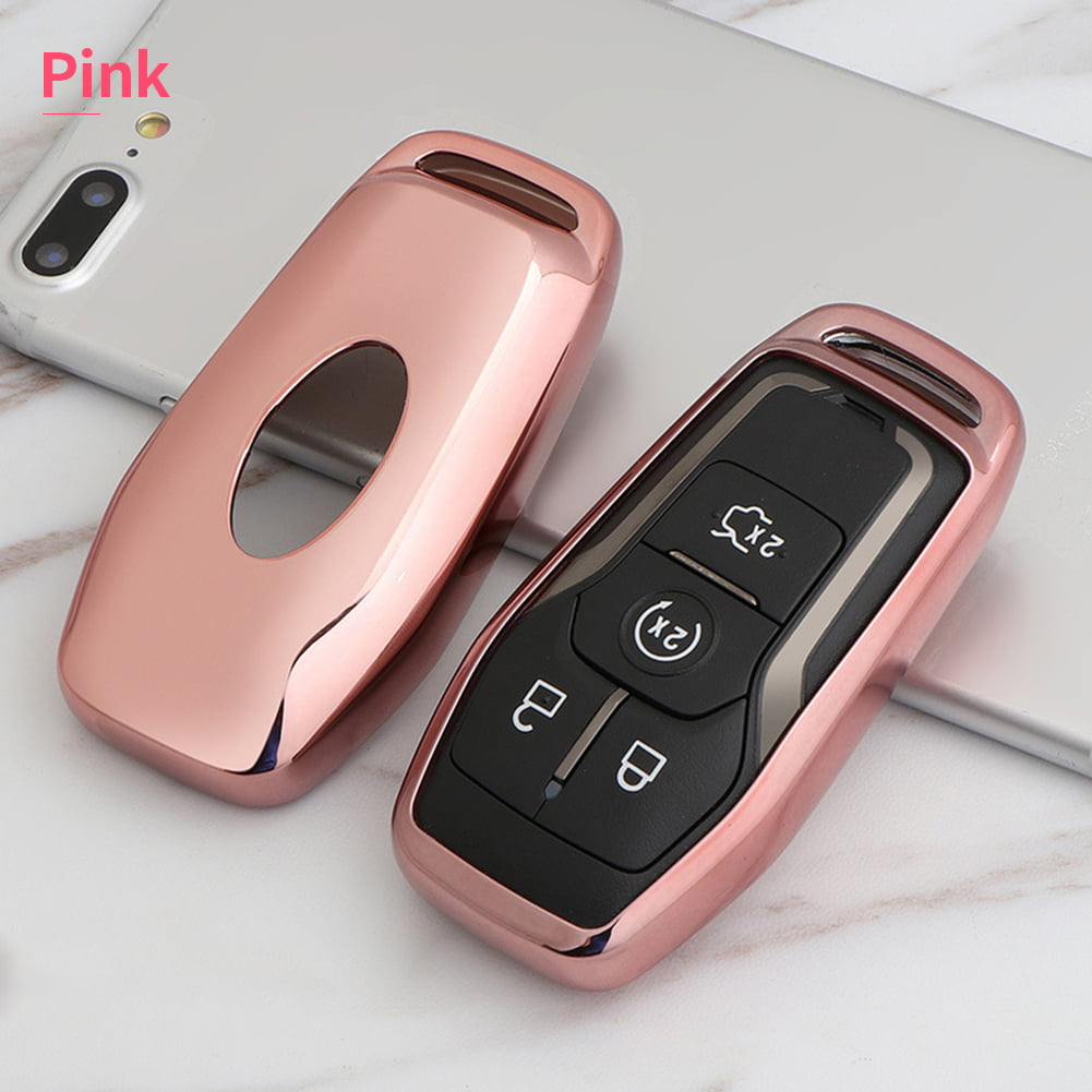 Soft Tpu Smart Folding Remote Car Key FOB Cover Holder Case Fit for Ford Mustang Full Protection