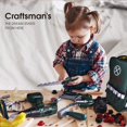 thumbnail image 2 of HTOOQ Ensemble d'Outils pour Enfants 35 Pcs, Y Compris Perceuse Électronique Sans Fil, Accessoires de Jouets de Jeu Simulé et Sac à Outils Robuste, 2 of 7