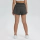 thumbnail image 4 of Odeerbi 4-13 Años Niñas Bermudas Deportivas de Verano Pantalones Cortos de Yoga de Color Sólido Con Cremallera Y Bolsillo, 4 of 7