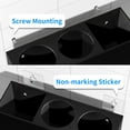 thumbnail image 3 of NIUBEE Hair Dryer Holder, Hair Tool Organizer Wall Mount, Blow Dryer Holder Cabinet Door, Bathroom Styling and Hot Tools Organizer for Flat Irons, Curling Irons (Black), 3 of 7